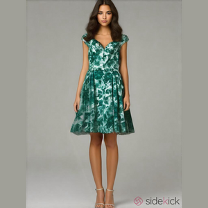 Trashy Diva Jade Green Floral Watercolour Liz Dress Mediterranean Rare Print 4